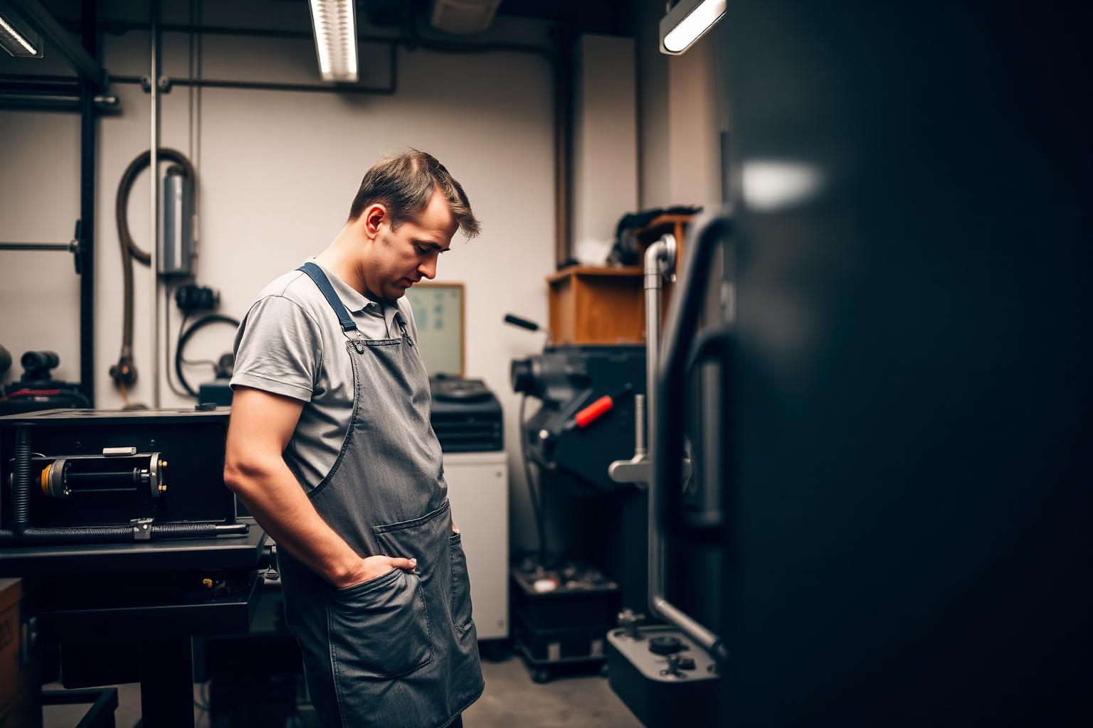 UK manufacturing factory floor with production machinery and operators at work