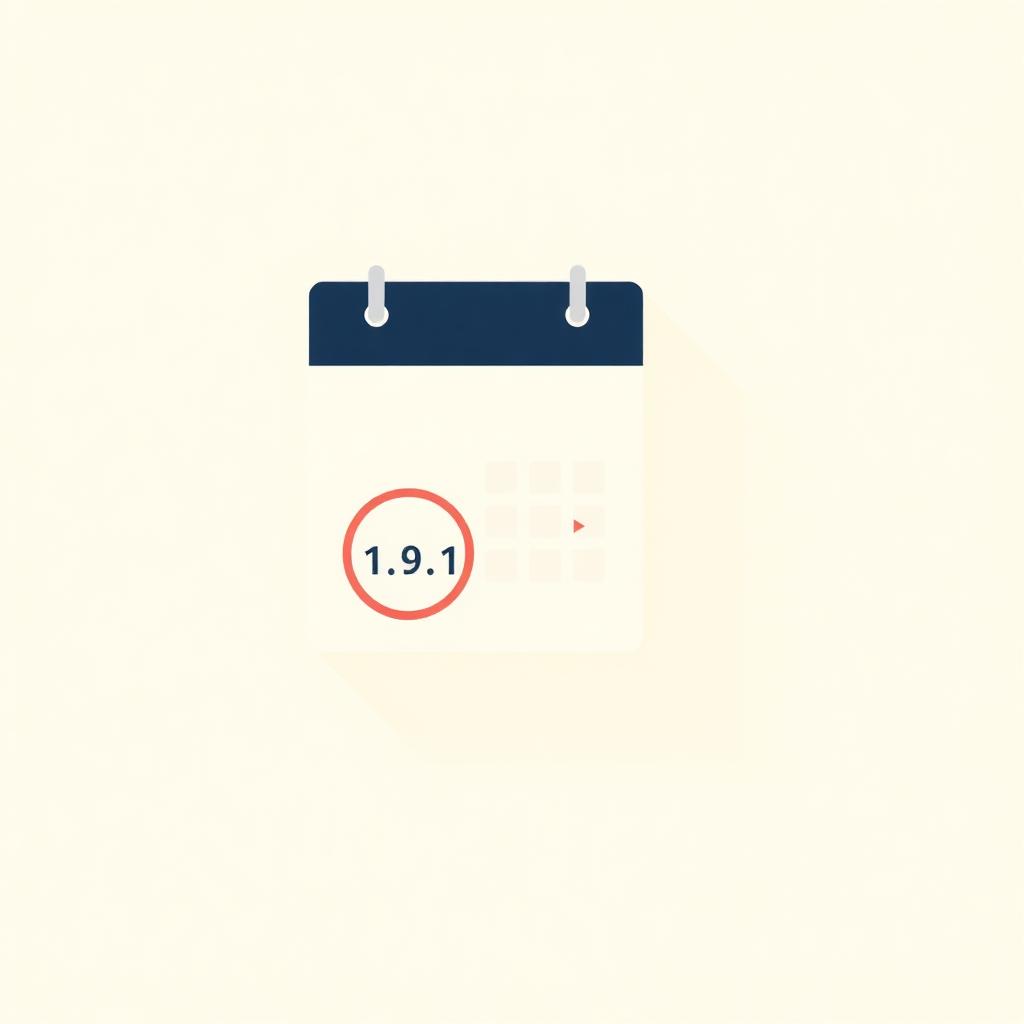Illustration of a calendar marking an invoice finance facility renewal date